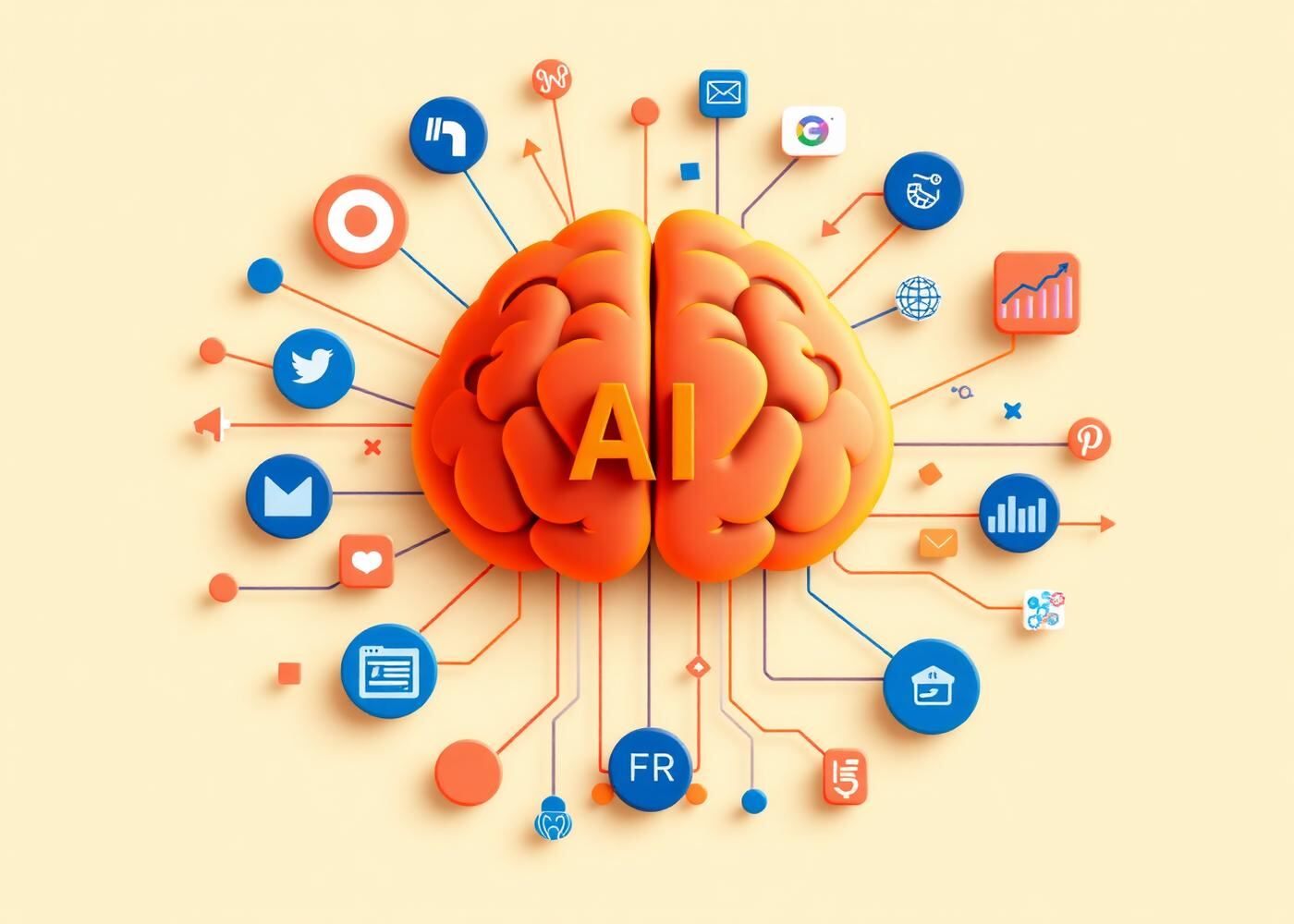 AI marketing tool stack illustration