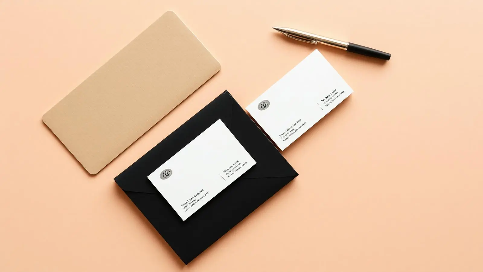 Brand identity stationery flat lay