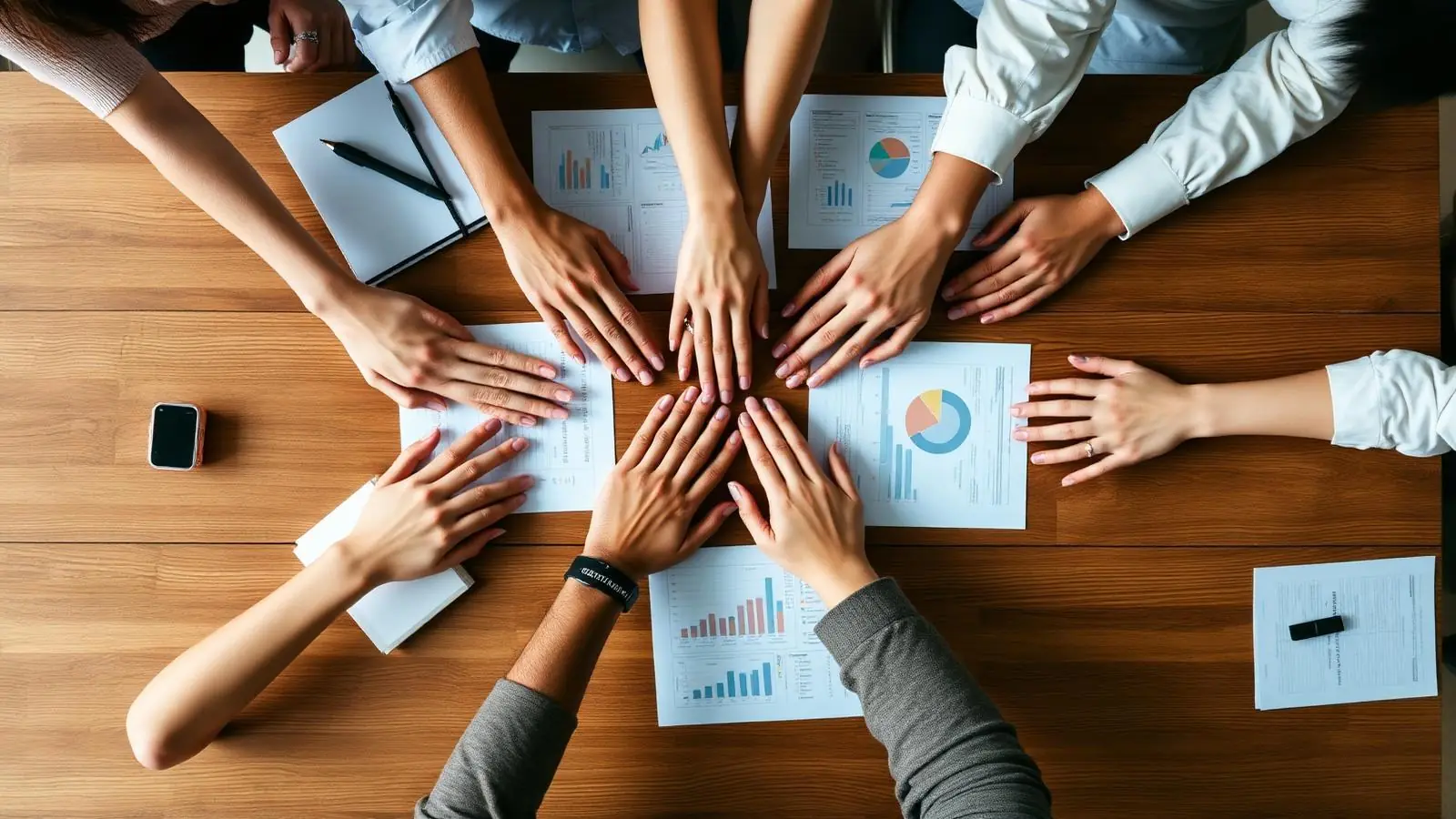 Diverse teams collaborating
