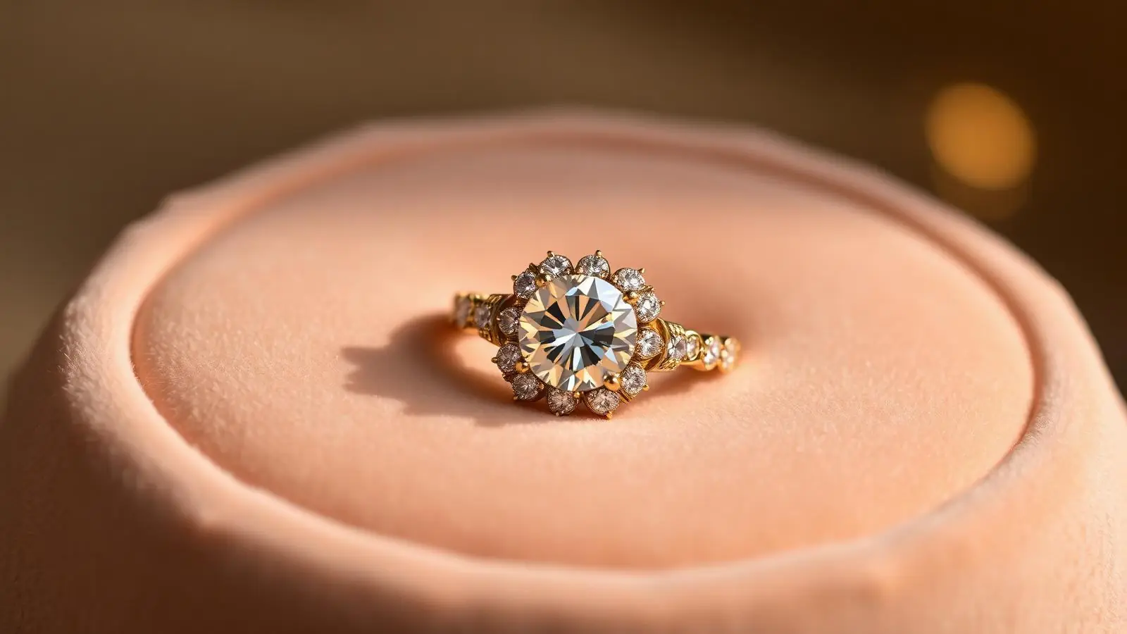 Luxury diamond jewellery close-up