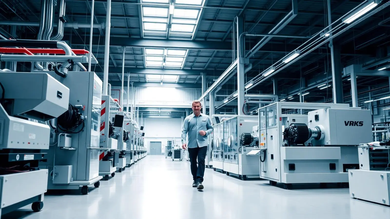 Modern manufacturing facility interior