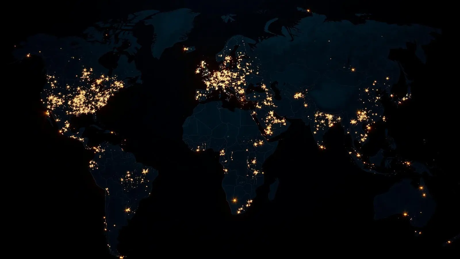 Global reach world map